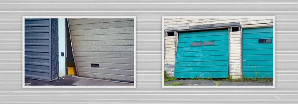 Crooked Aluminum Garage Door Repair in Kissimmee, Florida